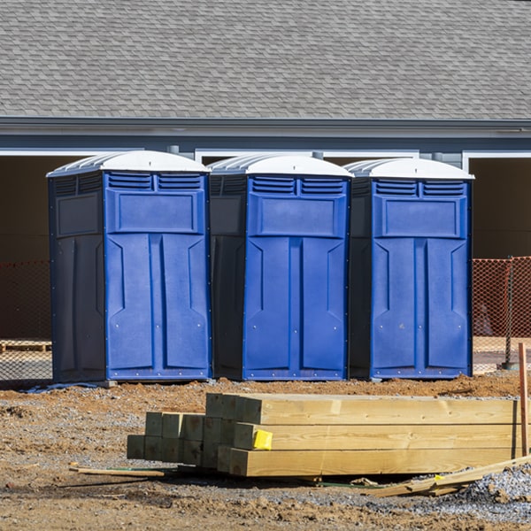 what is the maximum capacity for a single portable restroom in Ossipee